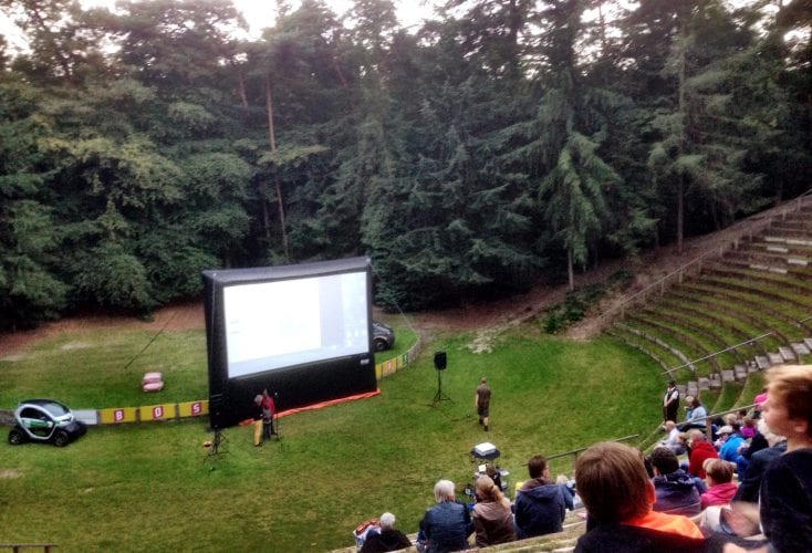 Bostheater Ommen draait film met hulp van zonnepanelen